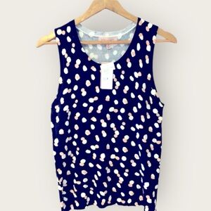 Philosophy lightweight knit sweater top sleeveless medium nwt black